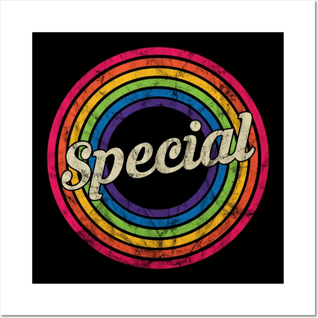 Special - Retro Rainbow Faded-Style Wall Art by MaydenArt